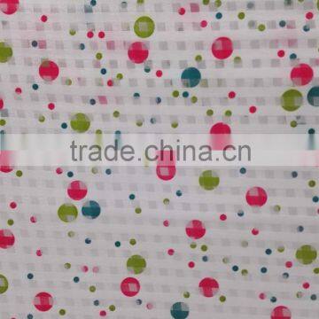 Small square/ alibaba textile new organza fabric printed fabric