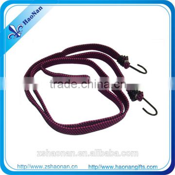 Made in china wholesale custom promotional printed bungee cord with plastic hook