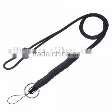 Paracord Survival Lanyard Necklace With Split Ring for Keys,ID Holders
