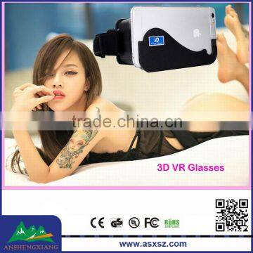 Cardboard Head Mount Plastic Virtual Reality 3D Video Glasses for Android IOS 4.7-5.7inch SmartPhone