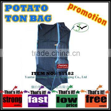 100% polypropylene pp woven low price vegetable big bag, vegetable ton bag, breathable