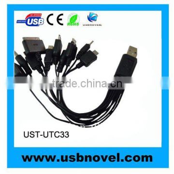 USB 10 IN 1 Multiple Travel Charger Cable