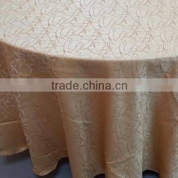 Gold Round Jacqurd Table Cloth/table Linen photo-2