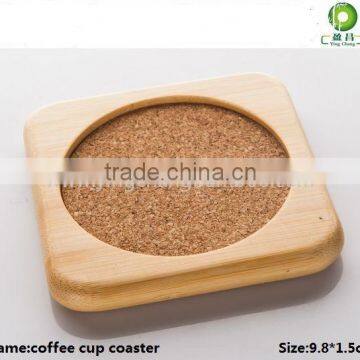 wholesale bamboo cork coaster