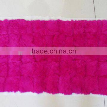 Wholesale Price Dye Rex Rabbit Fur Plate / Real Rex Rabbit Fur Blanket