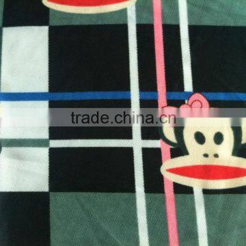 Cartoon printed for children beachwear mesh stock fabric