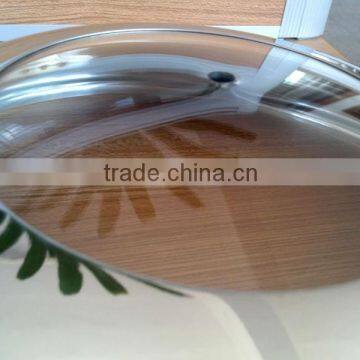 High temperature resistant stainless steel glass cover with steam holes