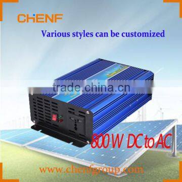 2016 hot sell 800w Pure Sine Wave 12V/24V/48V Solar dc to ac Power Inverter for home use