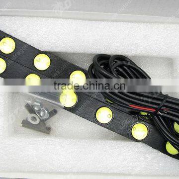 2pcs Flexible COB Daytime Running Light 12V 24V Fog Light DRL 6 LED Waterproof photo-4