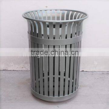 E-coating waste containers large 36 gallon trash receptacles metal trash can