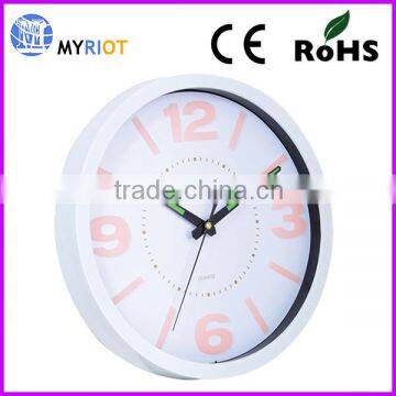 HOT SEll 11.5 inch analog quartz round lovely clock