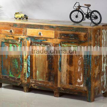 INDIAN FURNITURE RECYCLE WOOD SIDE BOARD, FOR DINING ROOM