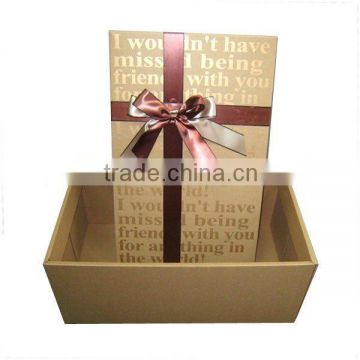 Paper gift packaging folding box