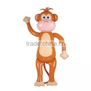 party decoration large 3 monkey inflatable money with long arm