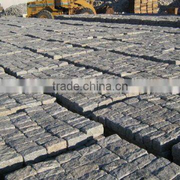 Paving Cobble, Granite Cubestone, fan pattern granite cobbles