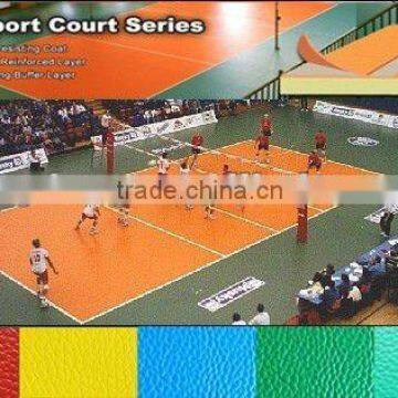 PVC Flooring for Volleyball Court/pvc sports flooring