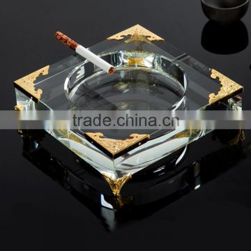 Custom engraved crystal ashtray & cendrier HYAS-03