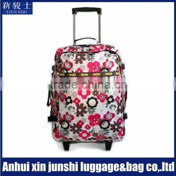 Various Pattern 2 Wheels Cabin Bags Foldable Trolley Carry Bag With Wheels