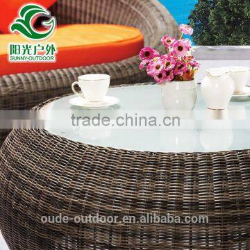 Cushions Rattan Round Chairs Wicker Round Sofa Set Used Rattan Furniture photo-2