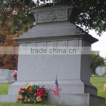 Good Quality Cheap Unique Design Sesame White Granite Monument