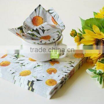 decorative custom printed paper napkin for restaurant