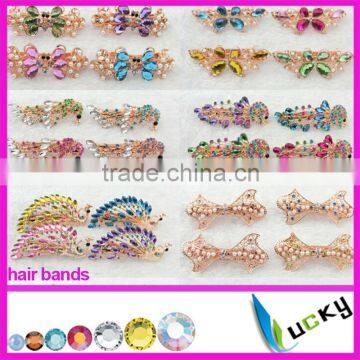 2014 new design cheap wholesale rhinestones hair bands for woman decorations                        
                                                Quality Choice