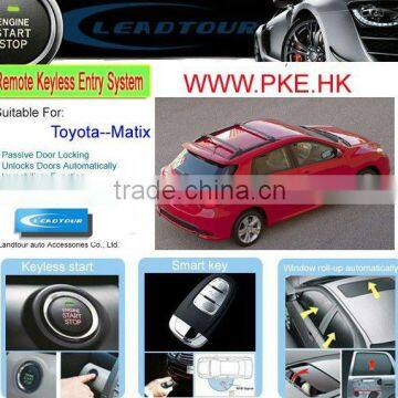 RFID Lock/Unlock Remote Start Car Alarm with Keyless Entry Smart Push Button Start Engine for Toyota Matrix