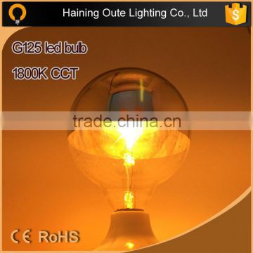 1800K CCT led filament bulb china factory ce,silver led ediosn bulb with warm glow