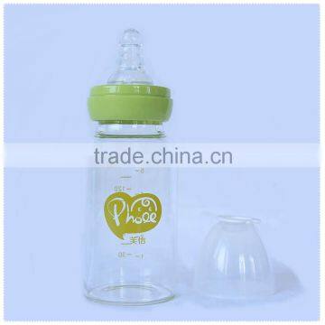 8oz BPA free glass baby bottle factory