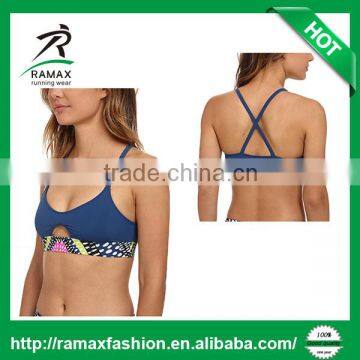 Ramax Custom Hot Girl Stylish Sexy Crisscross Strap Sports Workout Bra