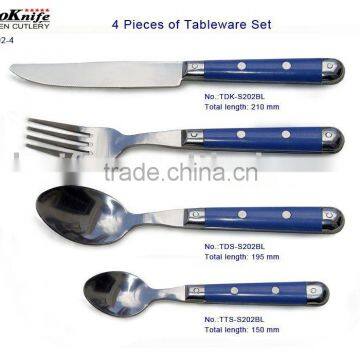4PCS Coloured Flatware Set European flatware set