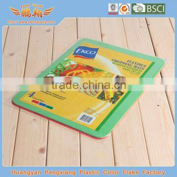 Eco-friendly 100% LFGB food grade plastic cutting board