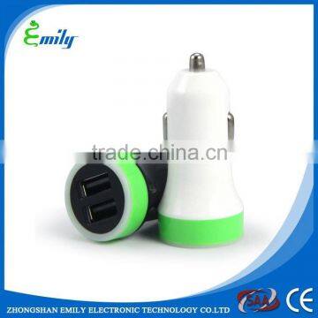 Good quality ABS material dc 12v-24v input car charger