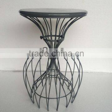 Metal end table