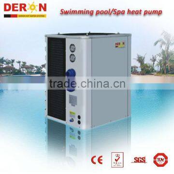 Deron hot sale air source high efficiency swimming pool/spa heat pump water heater 18kw(CE,heating or cooling)