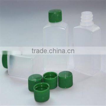 PE clear sushi soy sauce bottle with lid