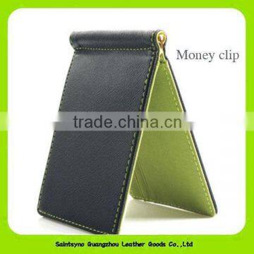 Bi-fold Compact Design Classic Money Clip Wallet Leather 015 photo-2