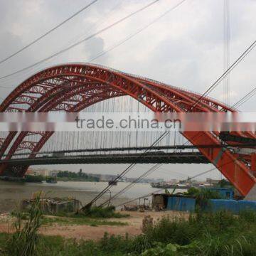 reinforced steel galvanized single lane bailey truss bridge of long span