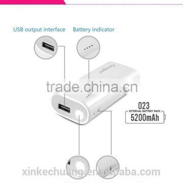Guoguo 2016 Promotion Fast Charging Battery Charger Portable 4000mAh Power Bank With Led Light