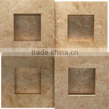 Carton fair hot sale product blue mushroom chiselled marble laminated marble ceramic tile