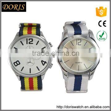 DW nylon strap men hand watch Japan movement alloy watch