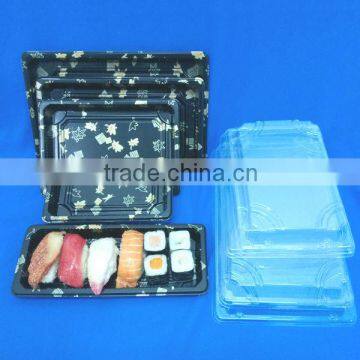 plastic meal tray,square food sushi tray