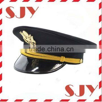 Custom Embossed badge Captian Cadet Uniform Hat