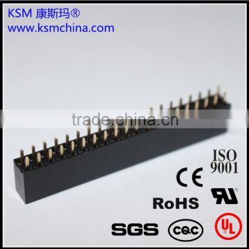 2.54mm 2*20 pin double row female header electronic connector