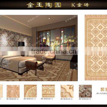 wholesale hexagon flower ceramic floor backgroud tiles