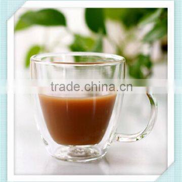 Heat-resistant Double Wall Coffee Glass Hand Blown Double Wall Glass Coffee Cup for Sale photo-2