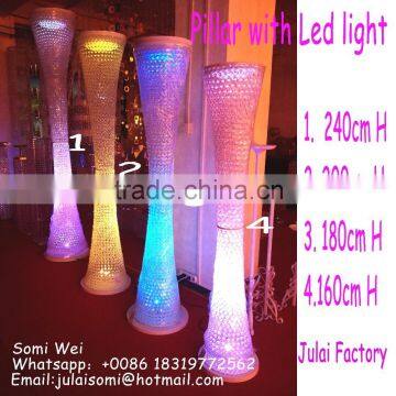 Elegan pillars/wedding flower pillar/wedding walkway wedding crystal pillarst aisle decorations metal