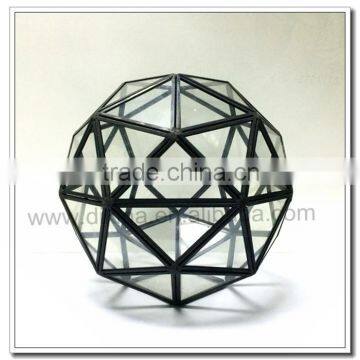 Teardrop& Octagonal& Dodecahedron& Icosahedron Small Beautiful Glass Geometric Terrarium - Geometric Terrarium Glass Handicraft photo-5