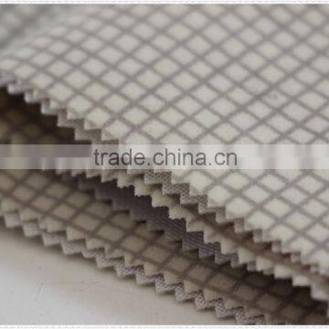 Manufacturer China Tongxiang Design White and Gray Print Mesh Fabric photo-3