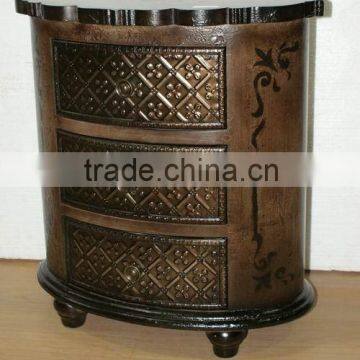 wooden round cabinet